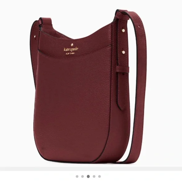Kate Spade ♠️ Leila K7306 North South, Cranberry color, Leather Crossbody, NWT